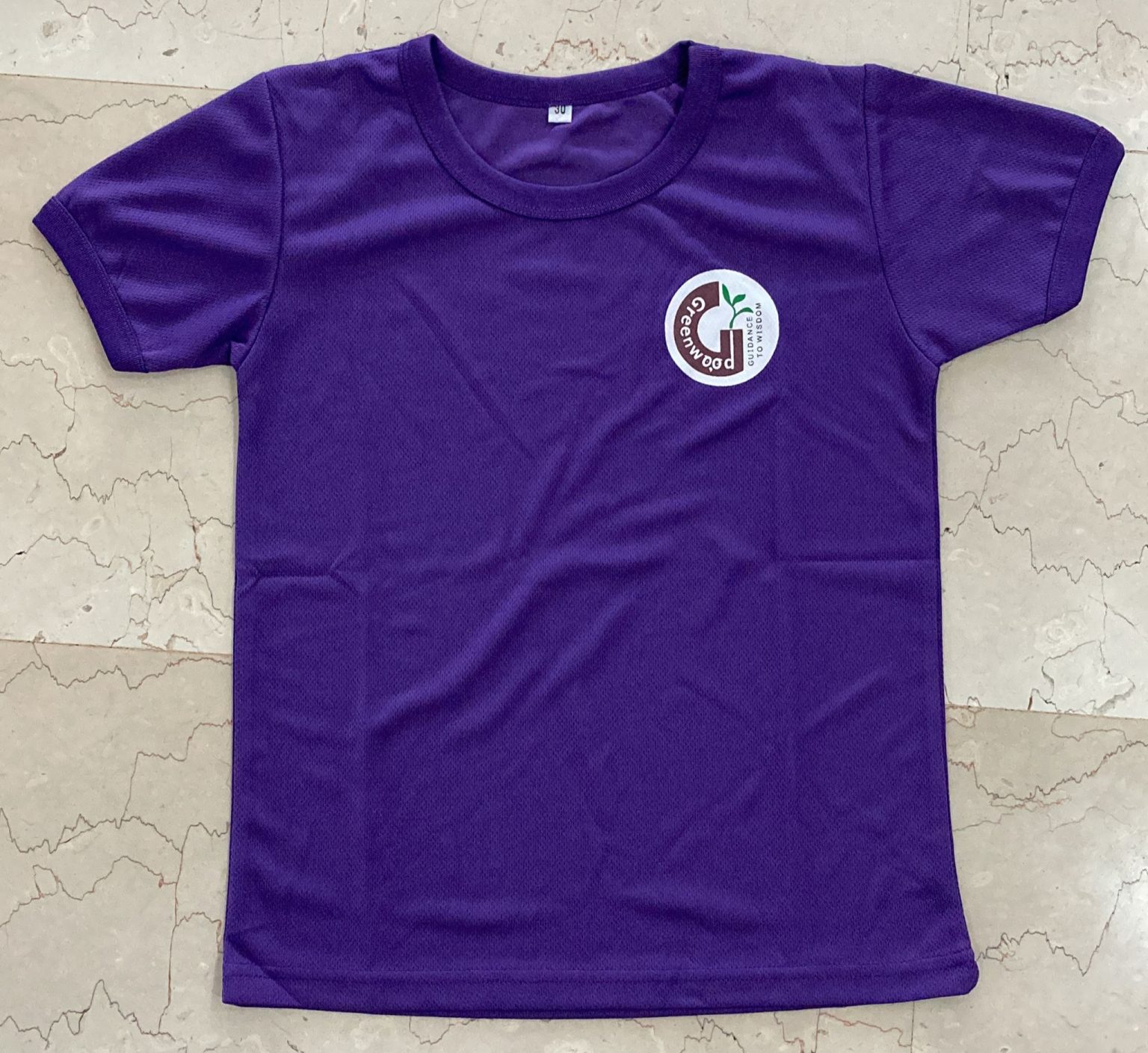 Pe T Shirt Purple Greenwood Primary School Chop Kong Chong 8210