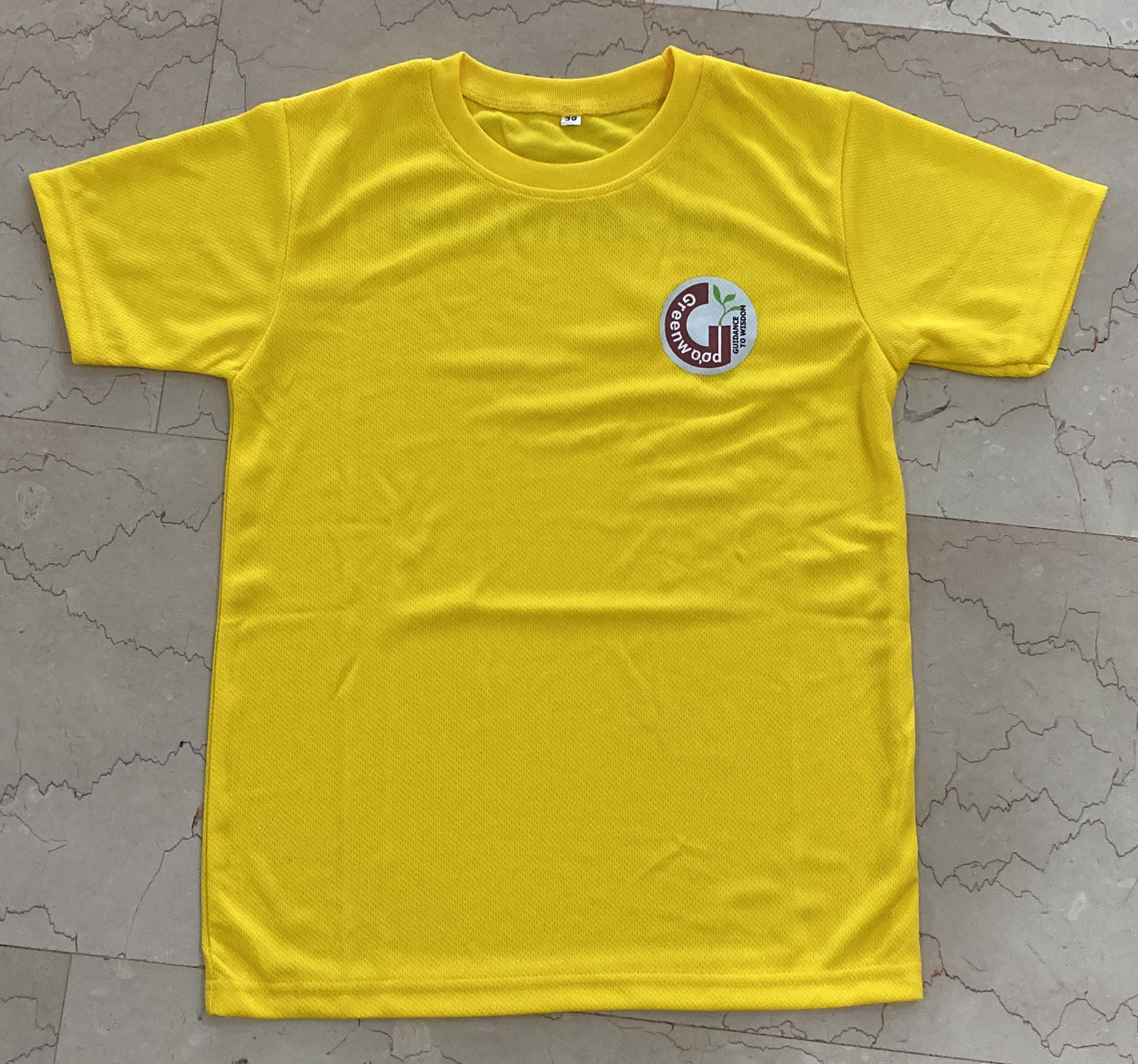 PE T-Shirt (Yellow) – Greenwood Primary School – Chop Kong Chong